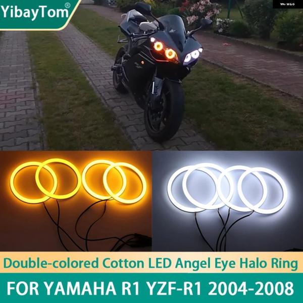 並行輸入品 ヤマハ R1 4 ダブル SMD コットンライト スイッチバック LED エンジェルアイ...