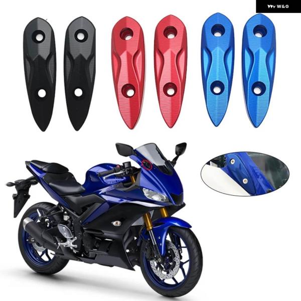並行輸入品 バックミラー ホールカバー ヤマハ YZFR3 YZFR15 V3 YZFR25 バイク...