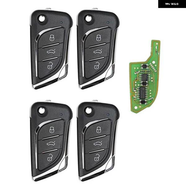 並行輸入品 XKLKS0EN XKLKSOEN 4個 汎用 リモートキーワイヤー 3 ボタン VVD...