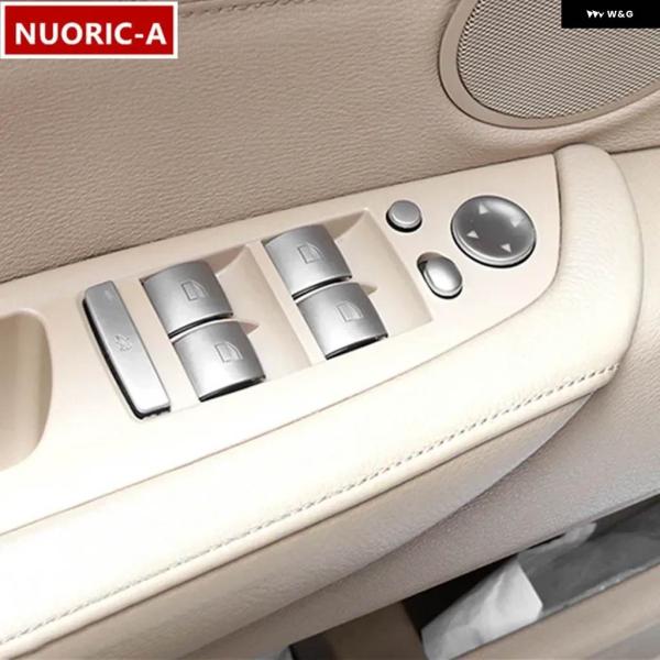 【並行輸入品】ドア アームレスト ウィンドウガラスリフティング ボタン デコレーション トリム BM...