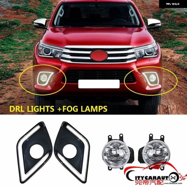 並行輸入品 LED DRLライト デイライト イエローウィンカー機能 フォグランプ スイッチ付き H...