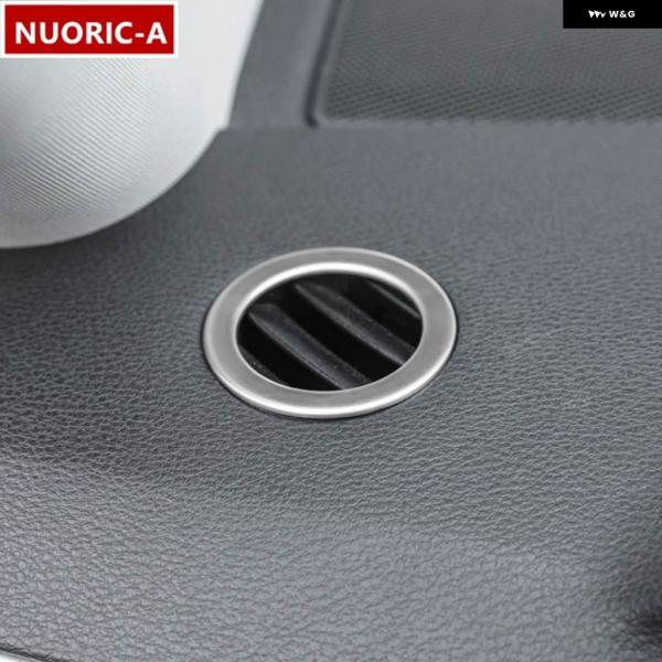 並行輸入品 ステンレス ダッシュボード エアベント サークルデコレーションカバー トリム メルセデス...