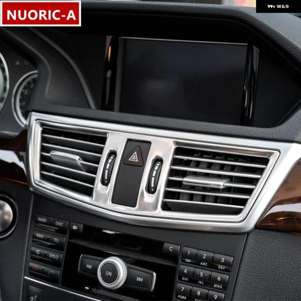 並行輸入品 ステンレス センター コンソール エアコン ベント フレーム 装飾 カバー トリム メル...