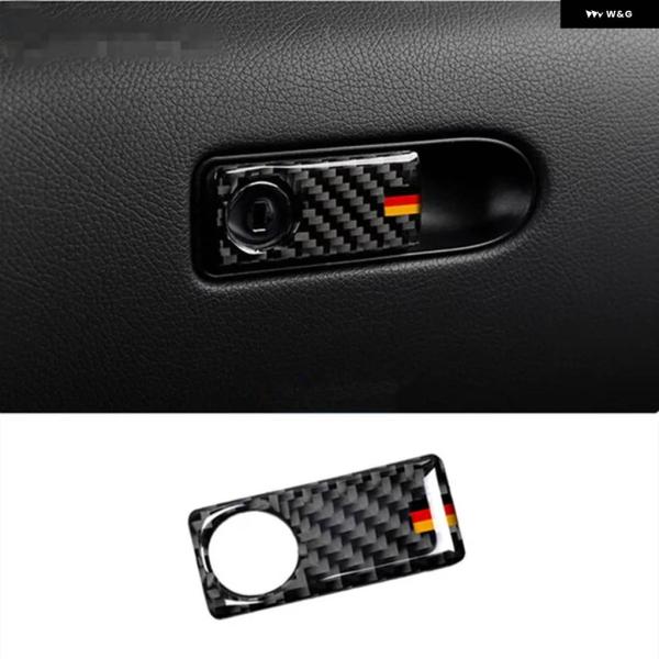 並行輸入品 カーボン コパイロット グローブ ボックス パネル カバー トリム メルセデス ベンツ ...