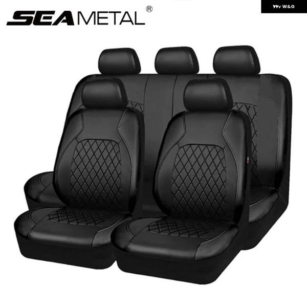 並行輸入品 カーシートカバー PUレザー 車両 クッション フルサラウンド プロテクター パッド 傷...
