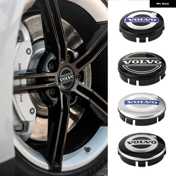 並行輸入品 4個 56/60/64MM 車ホイールセンターキャップ タイヤバッジカバー ボルボ T6...