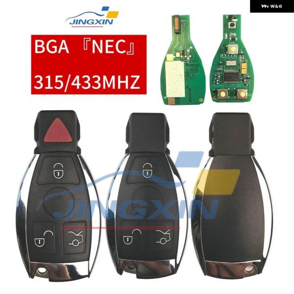 並行輸入品 BGA スタイル NECキー 3/4 ボタン リモートスマートカーキー 315/433M...