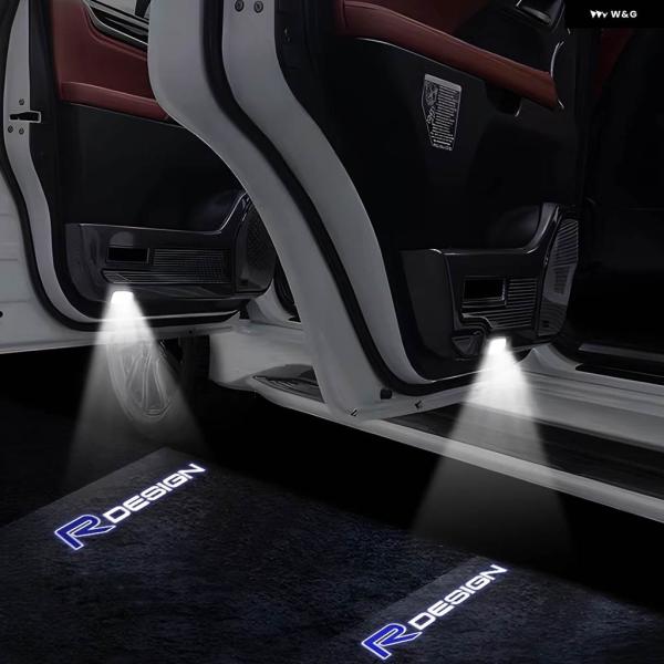 並行輸入品 2個車ドアプロジェクター 装飾 ランプ ウェルカムライト ボルボ S80L S60L V...