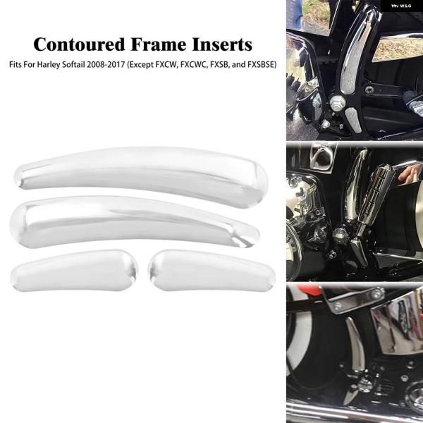並行輸入品 バイク 3D カーブ スイングアーム フレーム カバー インサート ハーレー ソフテイル...
