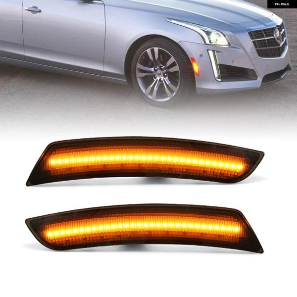 並行輸入品 キャデラック CTS 2014-2020 ATS 2015-2020 スモークレンズ L...