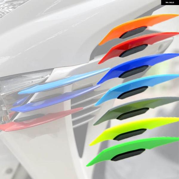 並行輸入品 バイク ウィングレット フェアリング サイドスポイラー ウィング ステッカー ホンダ N...