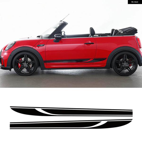 並行輸入品 ドアボディサイドストライプスカート ステッカー ミニクーパーSワークスハッチF55 F5...