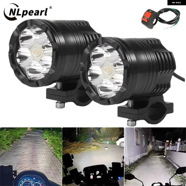 並行輸入品 60W LED ヘッドライト バイク モトスポットライト スイッチ BMW R1200G...