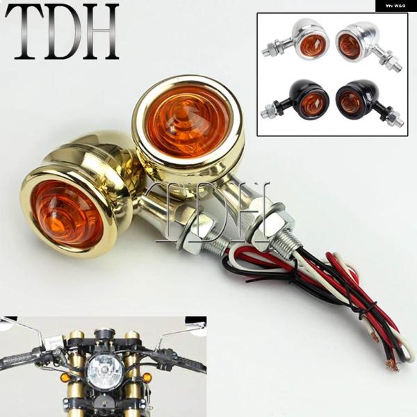 並行輸入品バイク ウィンカーライト クルーザー チョッパー スポーツスター ソフテイル カフェレーサ...