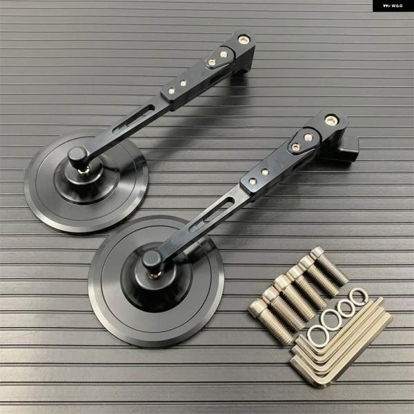 並行輸入品 バイク ミラー ラウンドサイド ホンダ レベル CB300R CB650R ヤマハ XS...