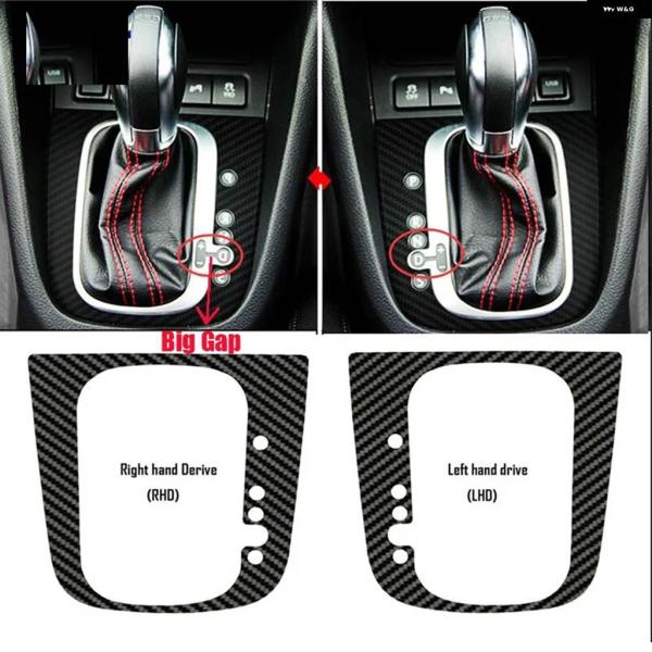 並行輸入品 DSG カーボン カーギアシフトステッカー フォルクスワーゲン ゴルフ5 ゴルフ6 ゴル...