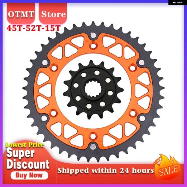 並行輸入品 オートバイ 15T 45T-52T フロント リア スプロケット KTM 690SM 6...