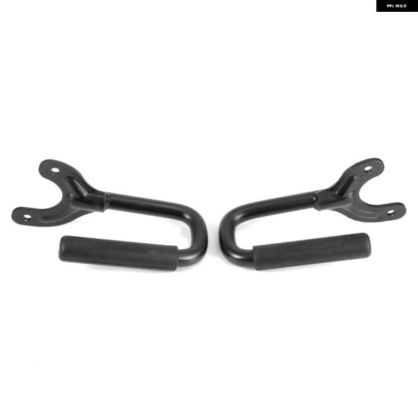 並行輸入品 2個 フロントグラブ グリップ バーハンドル レッド ジープ ラングラー TJ アンリミ...