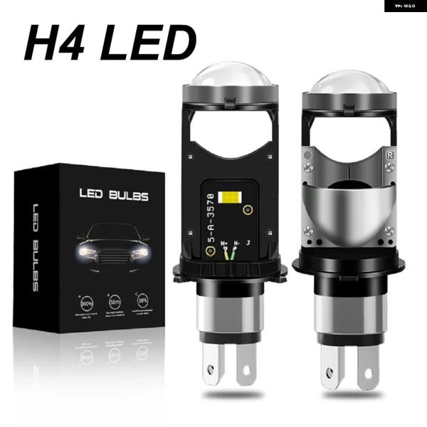 並行輸入品 H4 LED プロジェクター レンズ ヘッドライト 車用 CANBUS対応6000Kハイ...