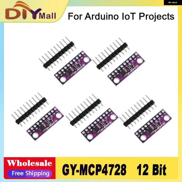 並行輸入品 1/5/10個 GY-MCP4728 12ビット I2C DAC モジュール - クアッ...