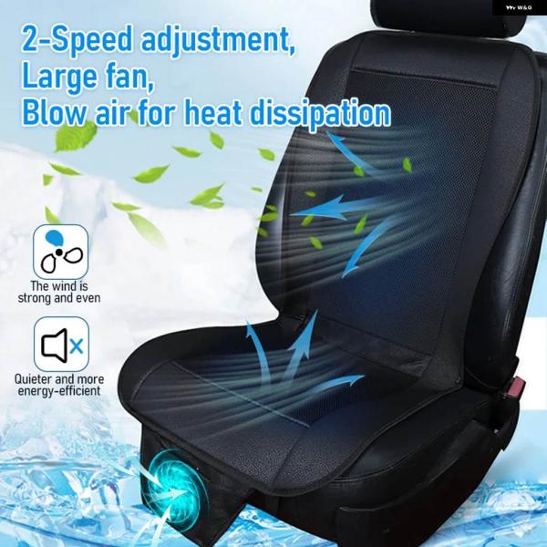 並行輸入品 DC 12V 3D スペーサー カーSクールエアシート クッション 8ファン 高速送風換...
