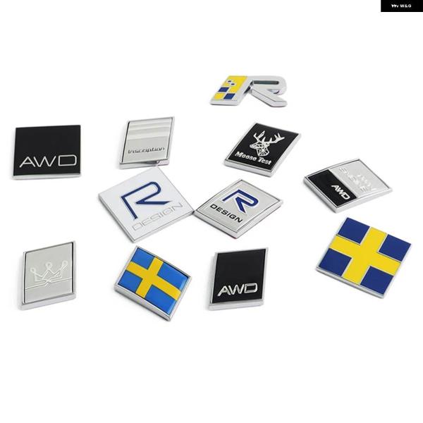 並行輸入品 3D Rデザイン AWDバッジカー ステッカー ボルボ T5 V40 V60 V90 X...