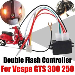 VESPA GTS 300 GTS300 GTS250用アクセサリー点滅ダブルフラッシュハザード機能...