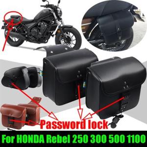 ホンダ レブル1100 250 300レブル500 CMX 1100 500革サドルバッグ アクセサ...