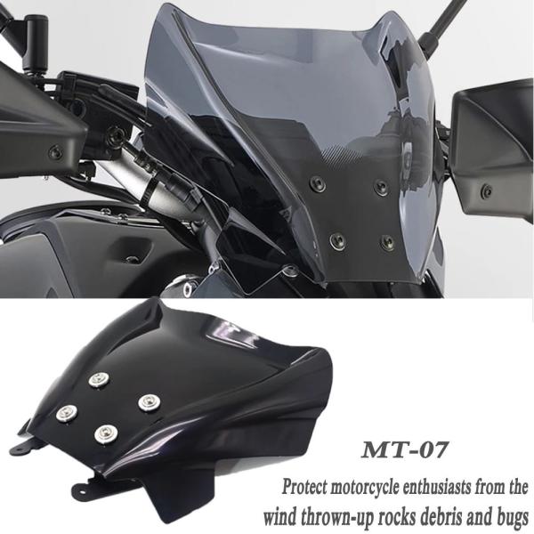 ウィンドデフレクターヤマハ MT-07 MT07 2021フロントガラスブレーカー バイクパーツ パ...