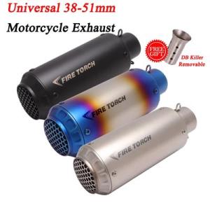 インレットエキゾーストサイレンサー51MMカスタムステンレスニンジャ 650 MT-03 GSX250R KTM 250 Z650 S1000RR｜ectmmstore