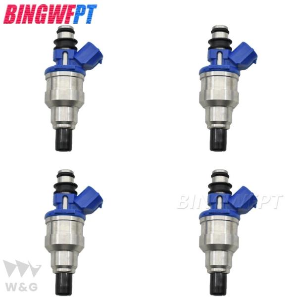 4PCS/FUEL INJECTORS 195500-1970 1955001970 MB6S713...