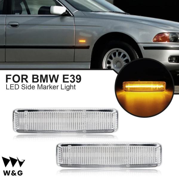 BMW 5 シリーズ E39 LED サイド マーカー ライト 95-2004ターン シグナル ラン...