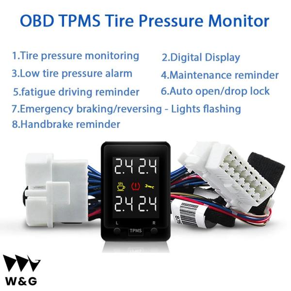 デジタル タイヤエア圧モニター OBD TPMS モニター警報システム トヨタ カローラ 2014 ...