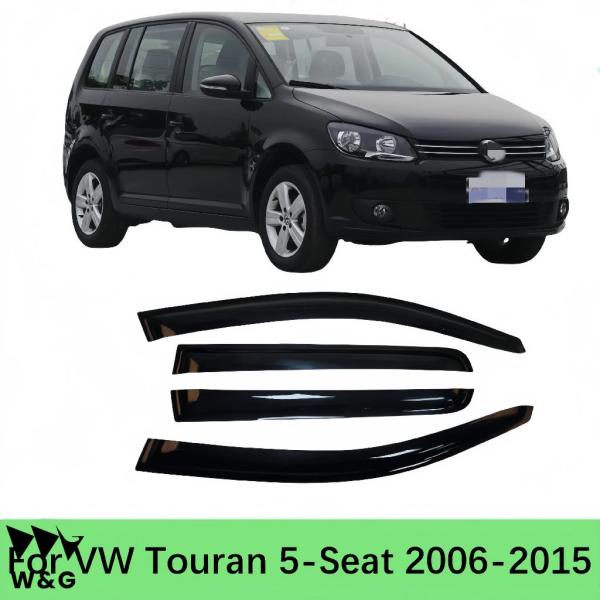 VW トゥーラン 5 席 2006年-2015年車スタイリング アクセサリー ウィンドウ バイザー ...
