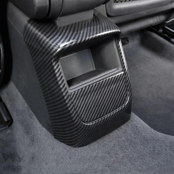 車リアエアコンアウトレットフレーム装飾ステッカートリムアウディ A3 8V 2014-18 ABS ...
