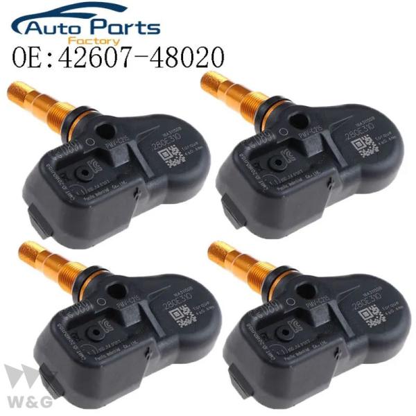 4PCS 42607-48020 4260748020 TPMS タイヤエア圧センサー 2017-2...