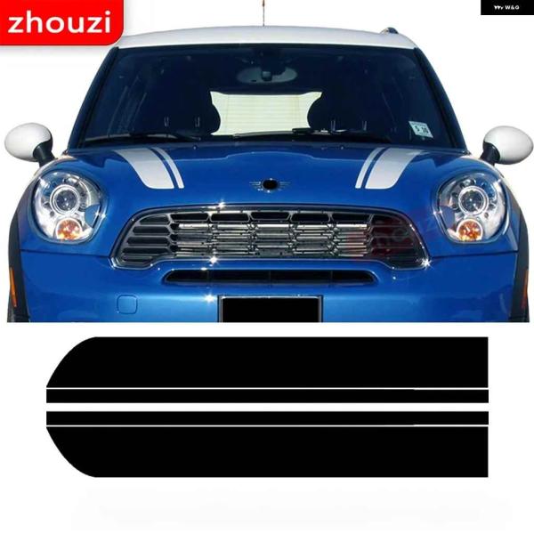 並行輸入品ボンネット フードストライプビニール デカール ステッカー ミニクーパーR50 R52 R...