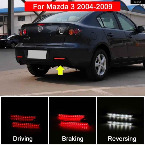 並行輸入品3-IN-1 LED リア バンパー リフレクター ランプ リバースバックアップブレーキス...