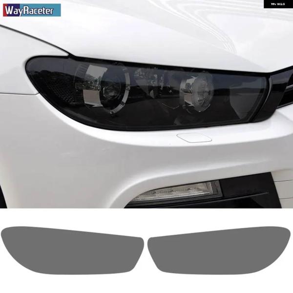 並行輸入品 車 ヘッドライト フィルム フロントライト クリア スモークブラック TPU ステッカー...