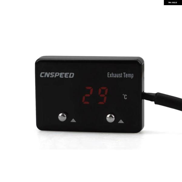 並行輸入品 赤青LED排気温度計 排気ガスメーター デジタル センサー付き EXT温度計 ターボ 4...