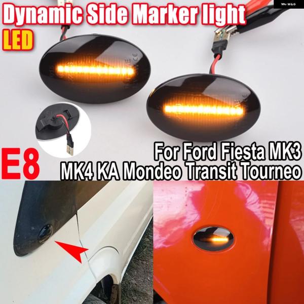 並行輸入品 ダイナミック LED フローティング ウィンカー ランプ サイドマーカー インジケーター...