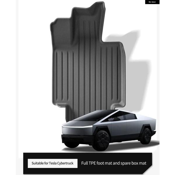 並行輸入品 テスラ サイバー トラック 2024 - 2026 TPE フロアマット フット パッド...