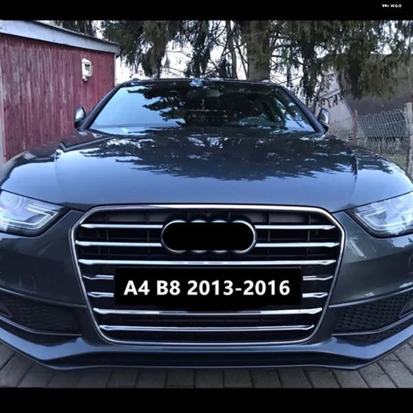 並行輸入品 アウディ 11ピース 車用フロント グリル 装飾 カバー トリム ストリップ A4 B8...