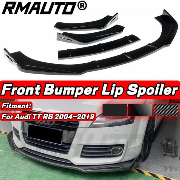 Rmauto-カーボンカーフロントバンパー sparcボディキット サイドプロテクター アウディハー...