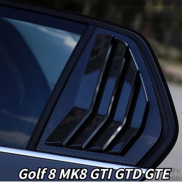 窓スポイラー 装飾アクセサリー ゴルフ8 mk8 gti gtd gte 2020-22