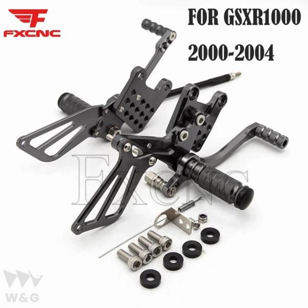 バイク 二輪用フットレスト スズキモデル用フットペグxr1000 2000-2004 2003 sv...