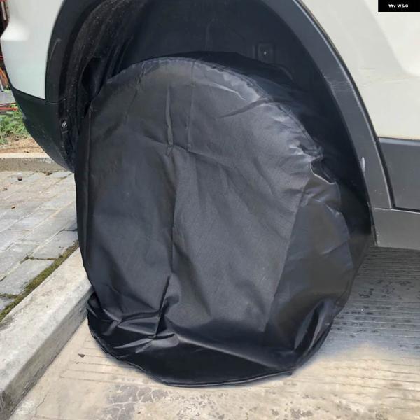 並行輸入品4X 車用スペアタイヤカバー バッグケース 防塵 自動車ホイールタイヤ 収納 バッグ 車用...