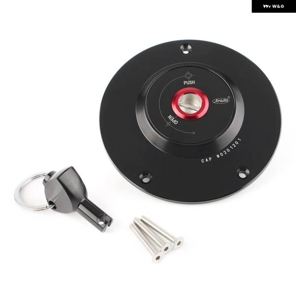 並行輸入品 ブラック 燃料 フィラー カバー ガスタンク タンクキャップ キー付き ホンダ CBR1...