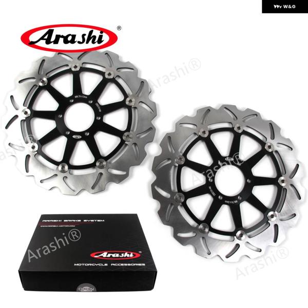 並行輸入品2PCS CNC フルフローティング フロント ブレーキディスク ローター ヤマハ YZF...