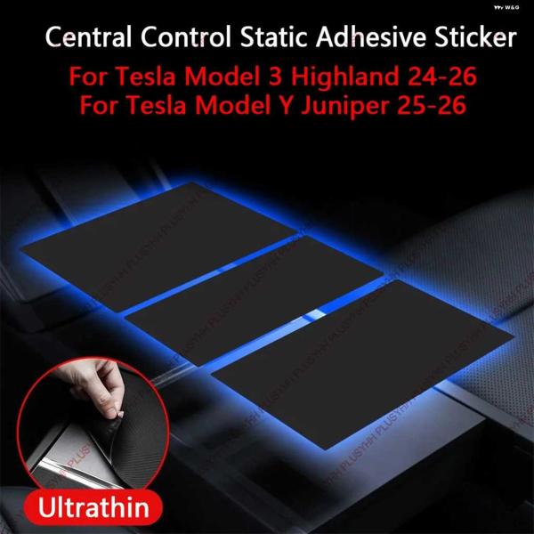 並行輸入品 MODEL3 ハイランド 2025 中央 制御 ステッカー 静電シリコン パッド 3 ピ...